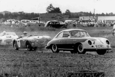 Austin Healey 100/M BN1, 1954 Mille Miglia preparation
